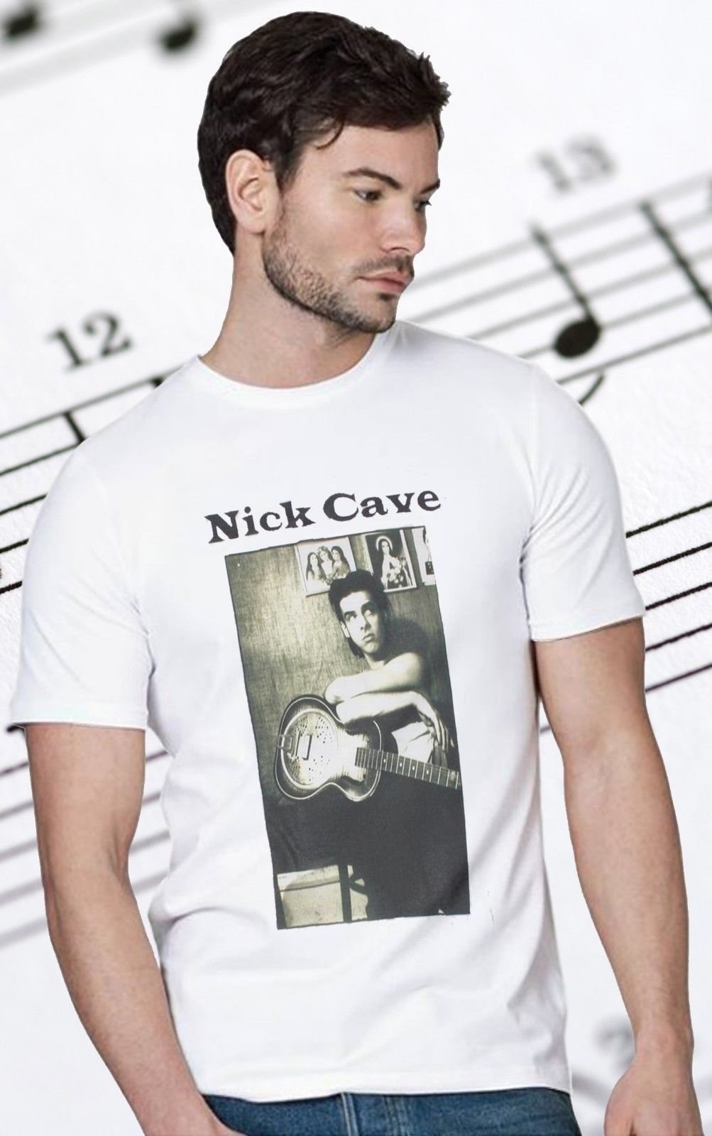 NICK CAVE PHOTO BAD SEEDS GRINDERMAN THE BIRTHDAY PARTY NEW S-XXL WHITE T-SHIRT