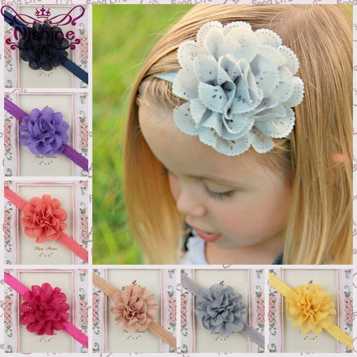 elástico suave con ojal,diadema de flores para bebés recié elástico suave con ojal,diadema de flores para bebés recié