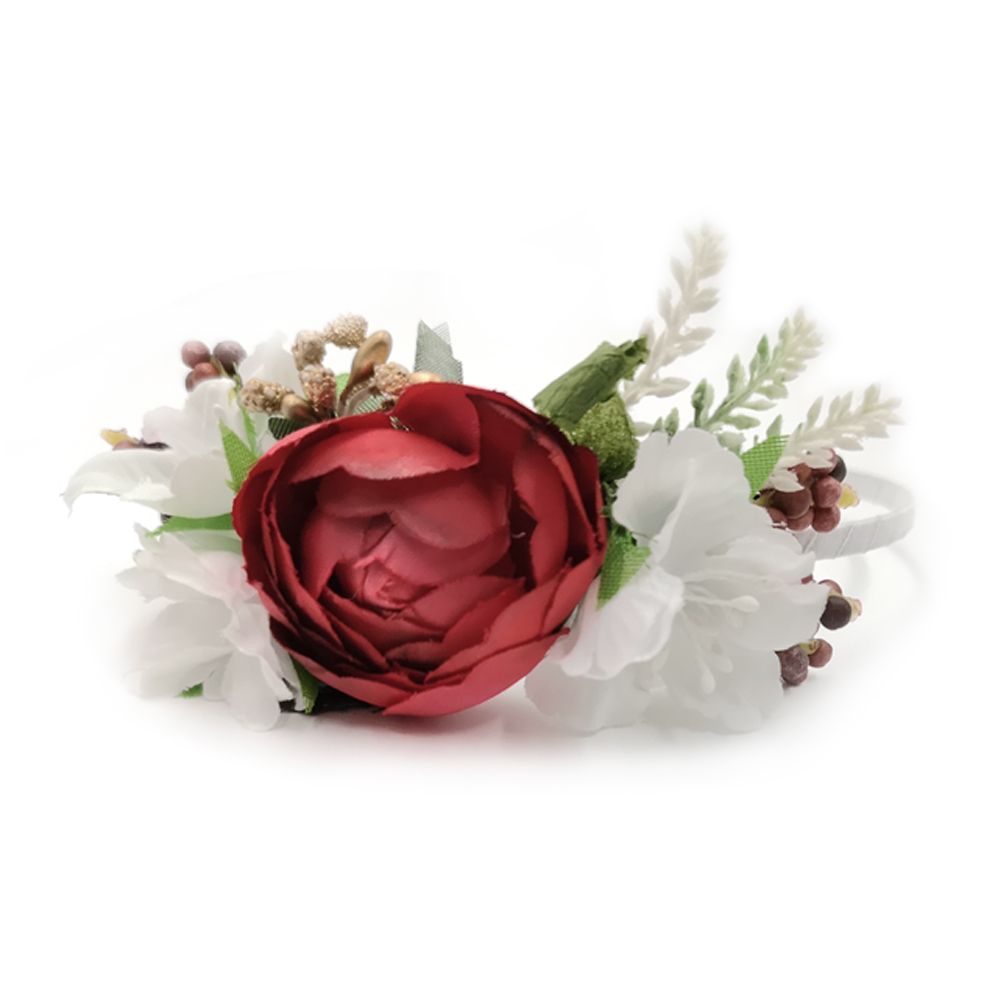 Floral Dura para la cabeza Luxe Borgoña Flor color de rosa Palos para el cabello Recién nacidos Accesorios para fotos Corona hecha a mano de flores vintage Floral Dura para la cabeza Luxe Borgoña Flor color de rosa Palos para el cabello Recién nacidos Accesorios para fotos Corona hecha a mano de flores vintage