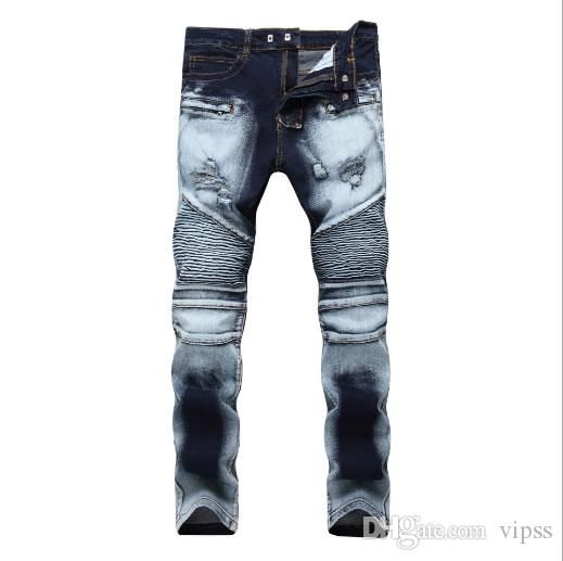 21 Mens Jeans Men Designer Jeans Distressed Motorcycle Biker Jeans Sizes 28 42 Rock Revival Skinny Slim Ripped Hole Straight Men Denim Pa From Vipss 35 31 Dhgate Com