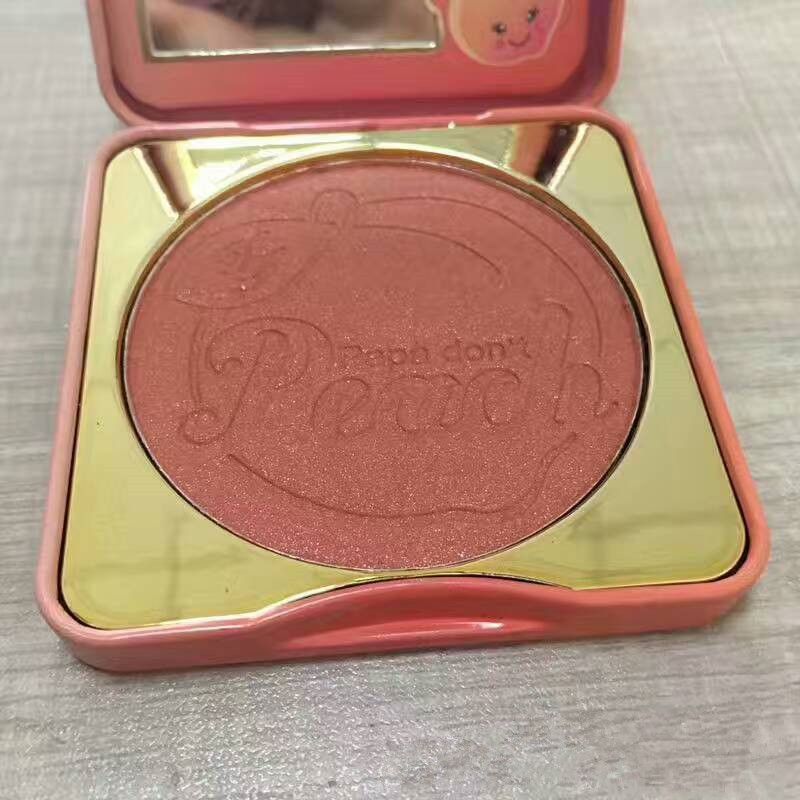 2017 Hot Peach Cheeks Red Monochrome Blush High Light Color Blush Peach