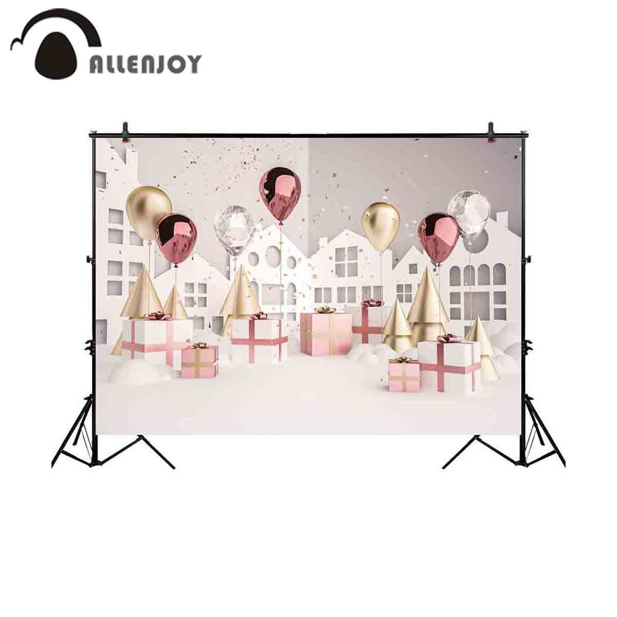 Compre Atacado Fotografia Pano De Fundo Branco Natal Balão Espaço Presente  Fundo Foto Sessão Prop Estúdio Photocall Fabric De Hongxuanstore005,  $105,45 | Pt.Dhgate.Com