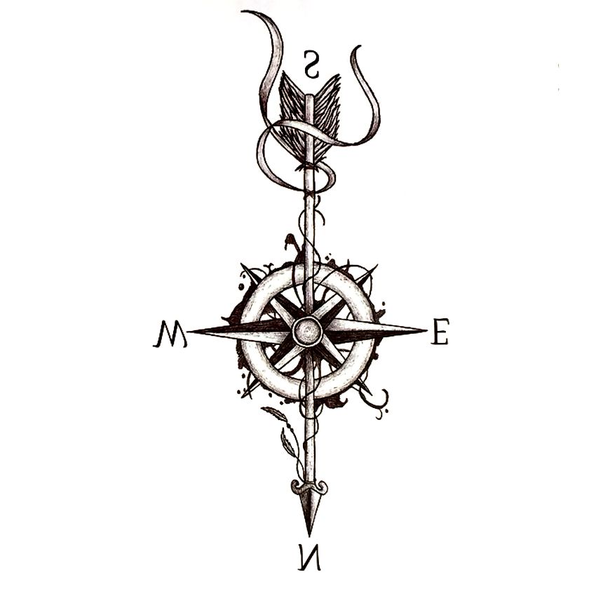 Grosshandel 3 Stucke Kompass Pfeil Wasserdicht Temporare Tatowierung Aufkleber Harajuku Tatoo Tatowierung Temporaire Tattoo Korperkunst Henna Tattoos Aufkleber Von Beautys8 3 59 Auf De Dhgate Com Dhgate