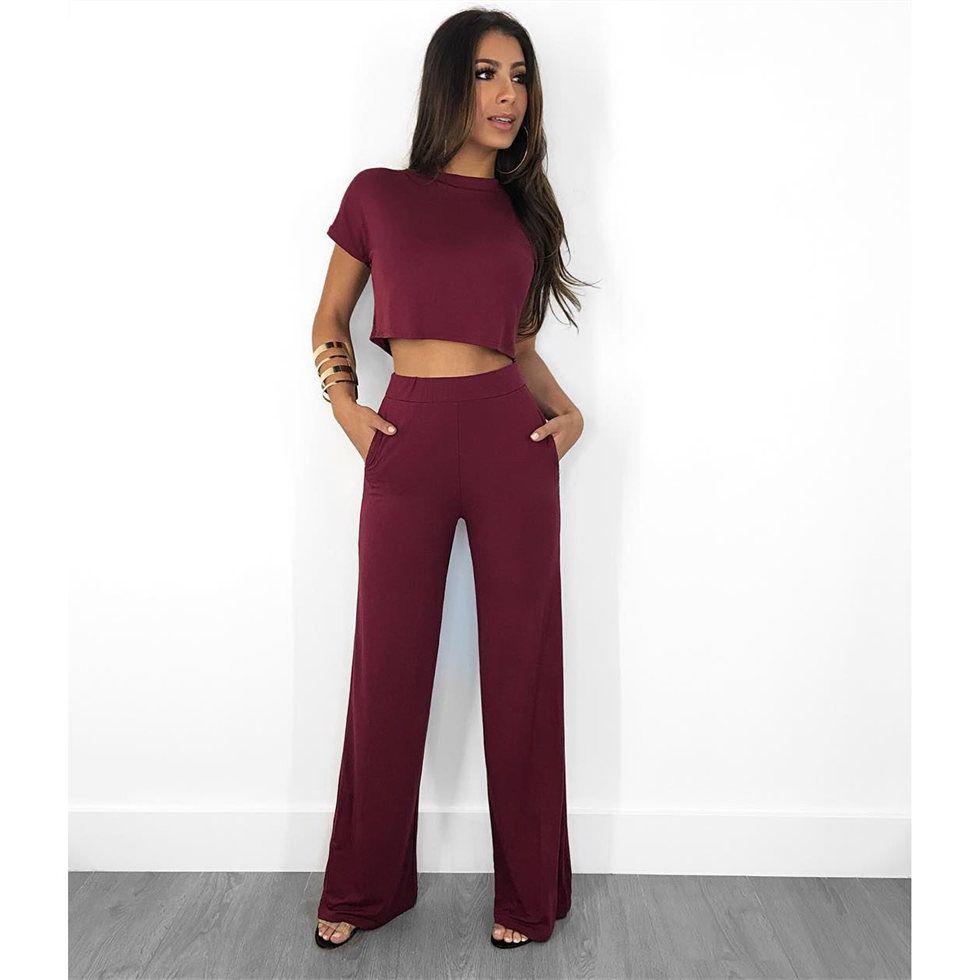 crop top and pants formal