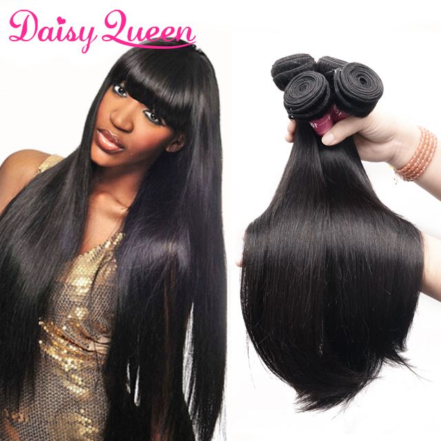 8a Malaysian Straight Remy Human Hair Extensions Unprocessed