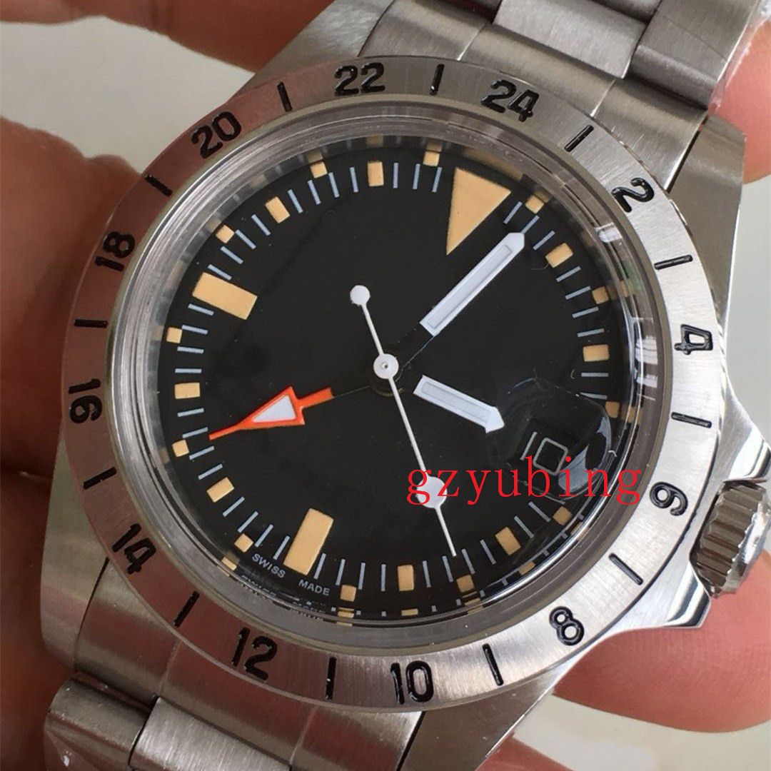 Satin Al Iyi Kalite Eski Vintage Saati Asya 2813 Hareket Gmt Explorer Otomatik Hareket Mekanik Erkekler Erkek Izle Saatler Tl796 27 Tr Dhgate Com