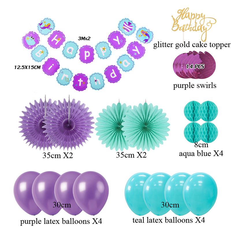 Download Meerjungfrau unter dem meer partydekorationen HD