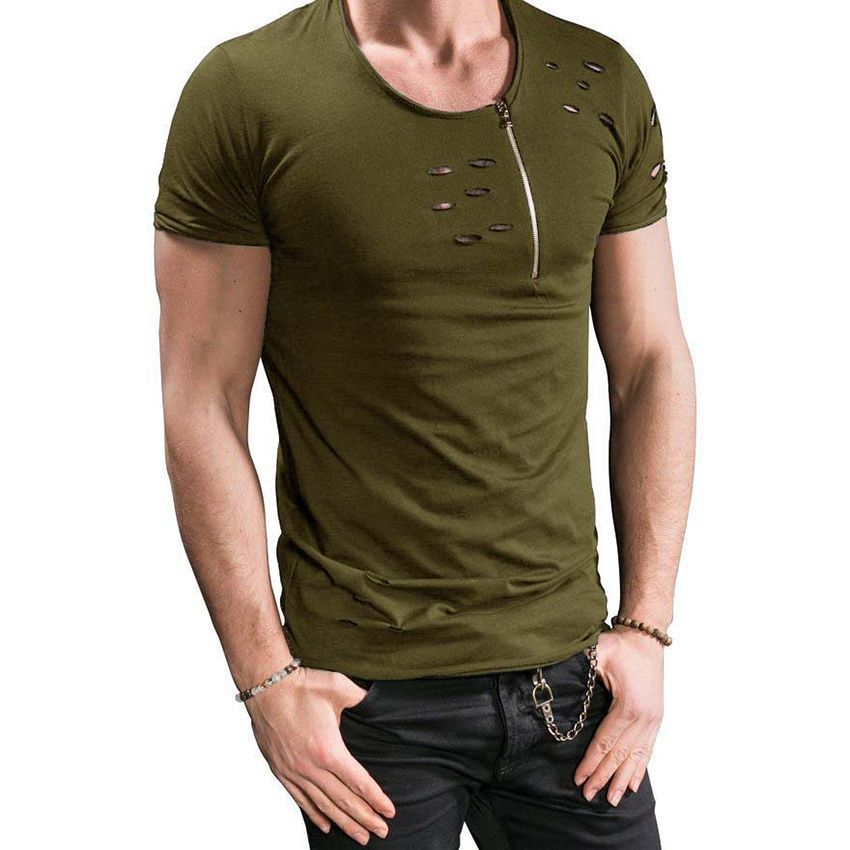 blusa rasgada moda