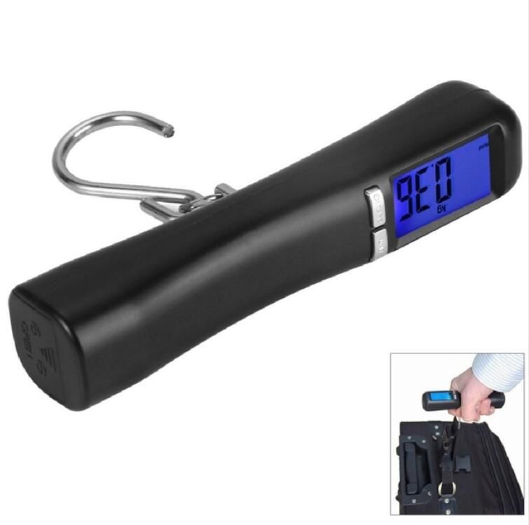 1 ud De alta calidad LCD retroiluminado 40Kg equipaje portátil de viaje equipaje maleta peso balanza Digital gancho 1 ud De alta calidad LCD retroiluminado 40Kg equipaje portátil de viaje equipaje maleta peso balanza Digital gancho
