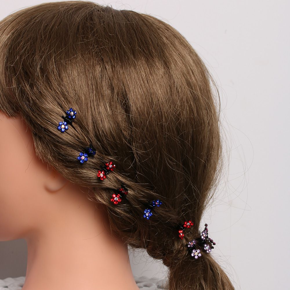 Crystal Flower Mini Claw Clamp Hair Clip Hair Pin New Barrette