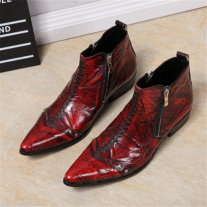 mens red cowboy boots