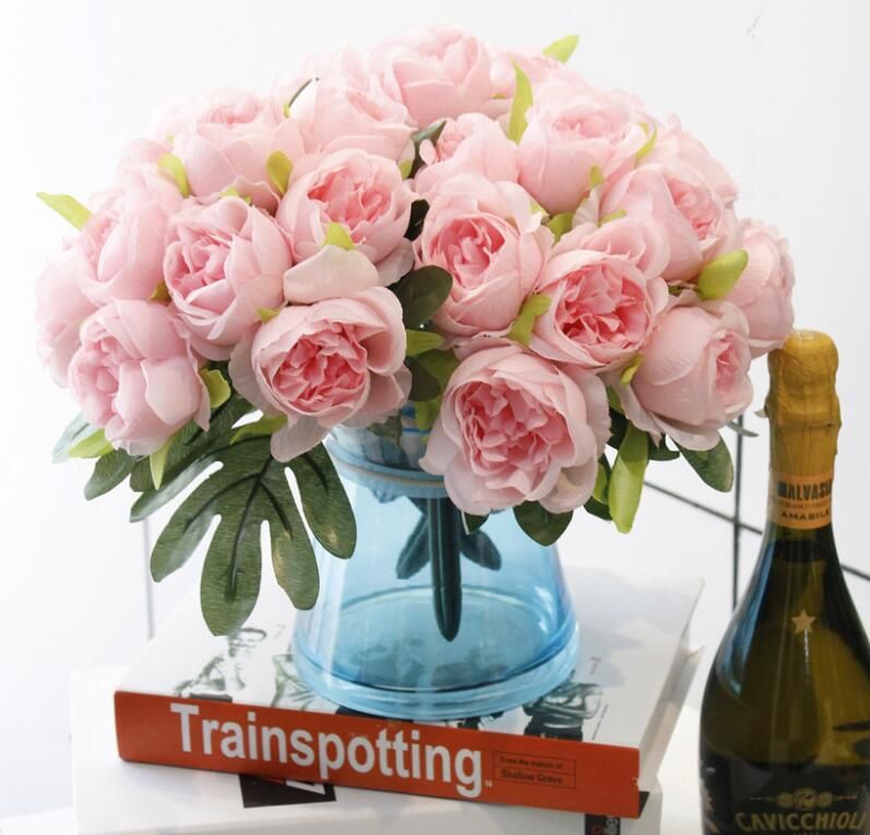 Acheter Jolie Charme Bouquet Fleur De Soie Artificielle Pivoine Bouquets De Mariage Pivoine Pour Bouquet De Mariée De Noce Décoratif Ga202 De 463 Du