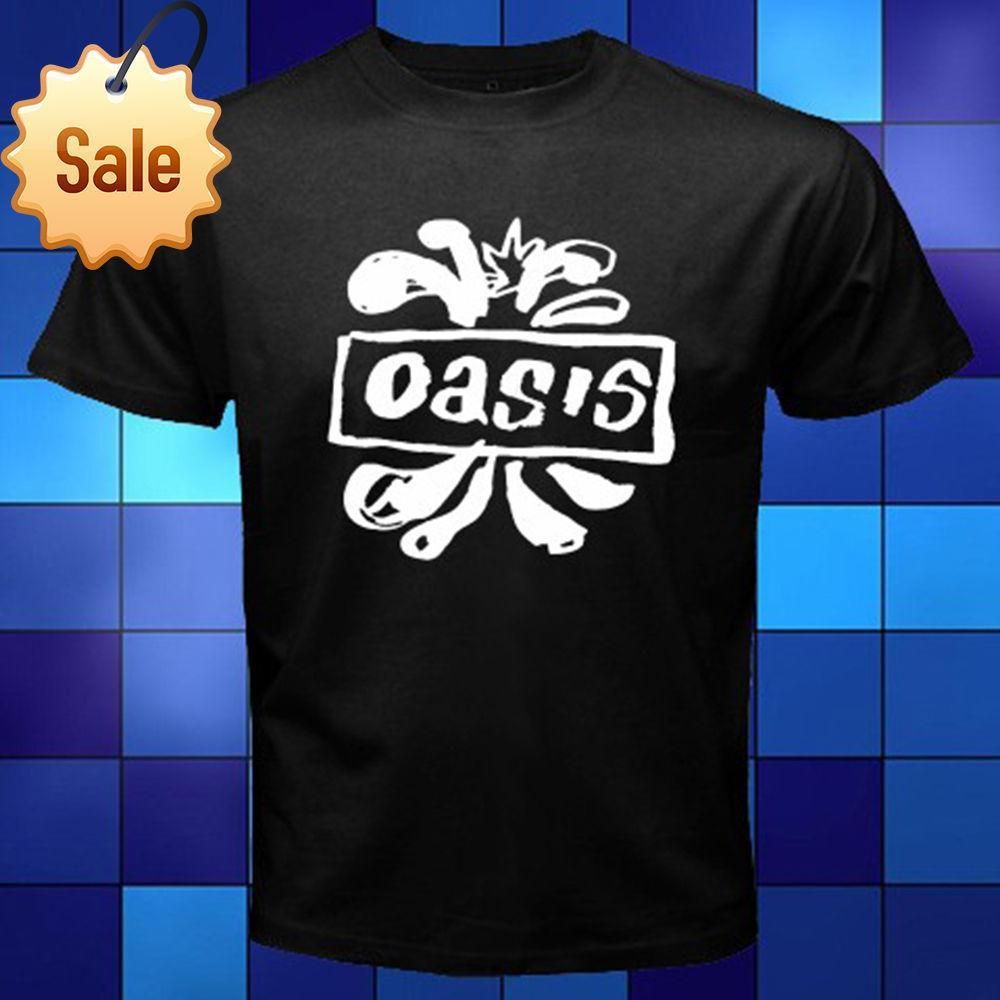 XXL Oasis Rock Band Logo T-shirt Liam Noel Gallagher Men/'s Novelty Tee Top S