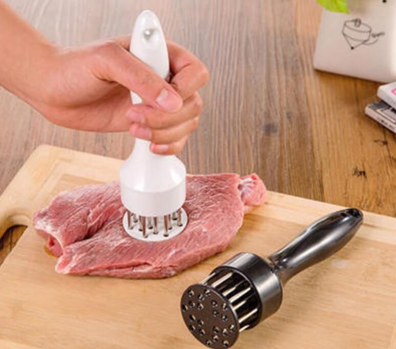 Professional Meat Tenderizer with Stainless Steel Needle Prongs Kitchen Tool