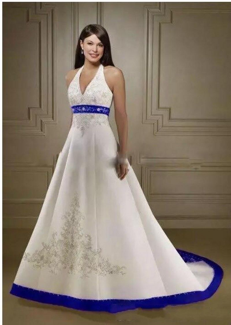 robe bleu mariage