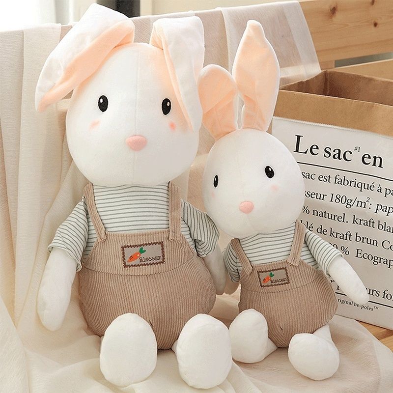 satin al jartiyer giyen sevimli taze tavsan pelus oyuncaklar bebek yastik dogum gunu hediyesi uzun kulakli tavsan tl176 91 tr dhgate com