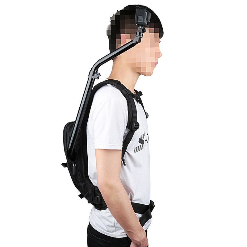 selfie stick backpack mount