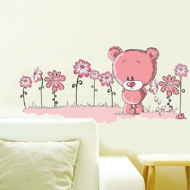 teddy wall stickers
