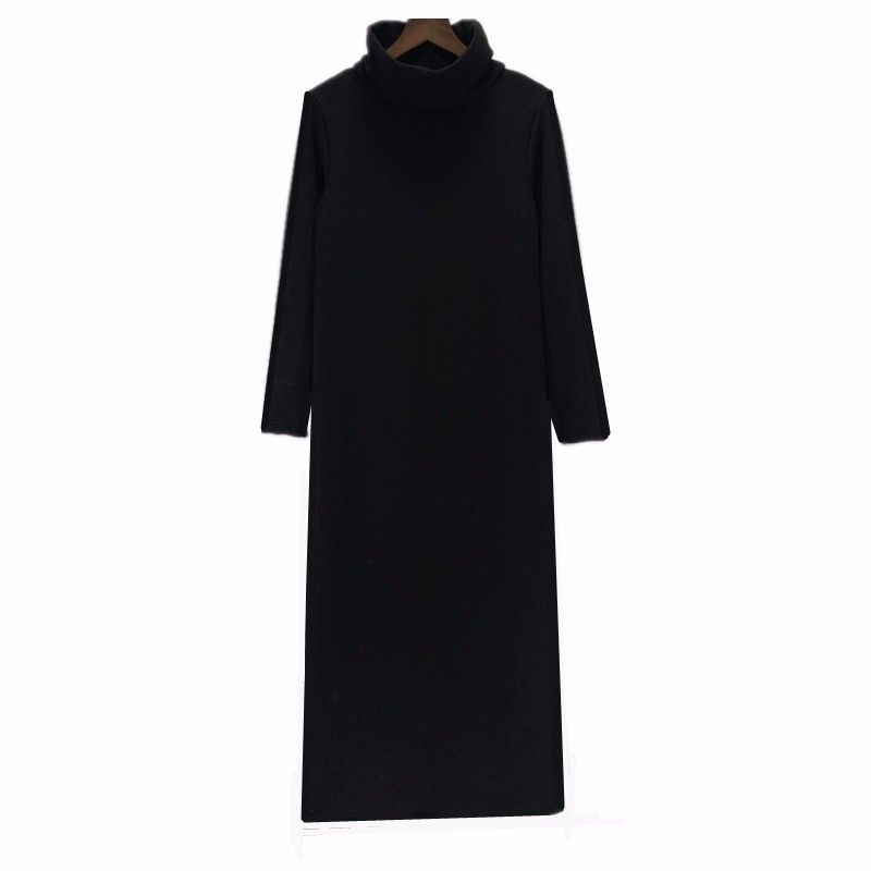 Biblioteca troncal obtener complejidad Nuevo vestido otoño invierno 2018 para mujer, vestido térmico de  engrosamiento térmico, vestidos largos de manga
