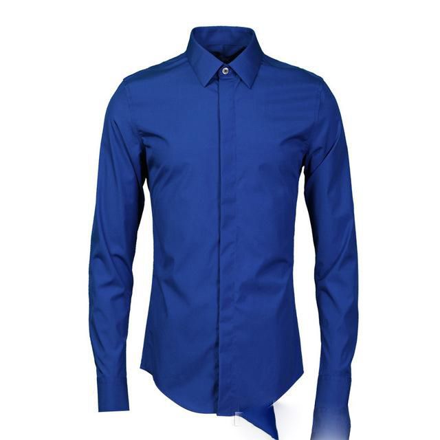camisa azul para hombre