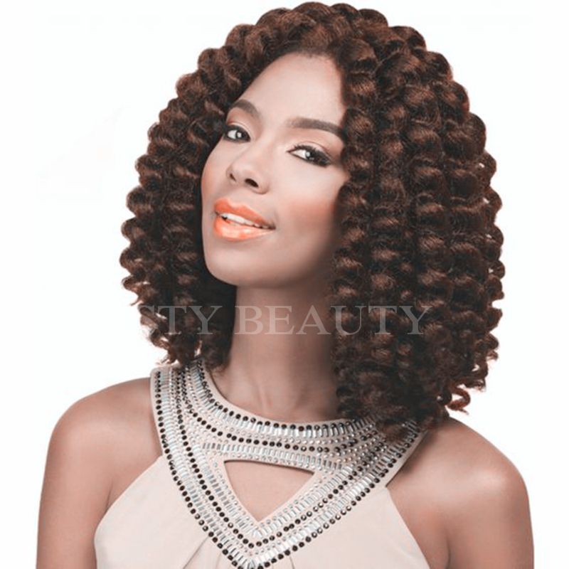 2020 8 Jumpy Wand Curls Crochet Braiding Hair 22 Roots Janet