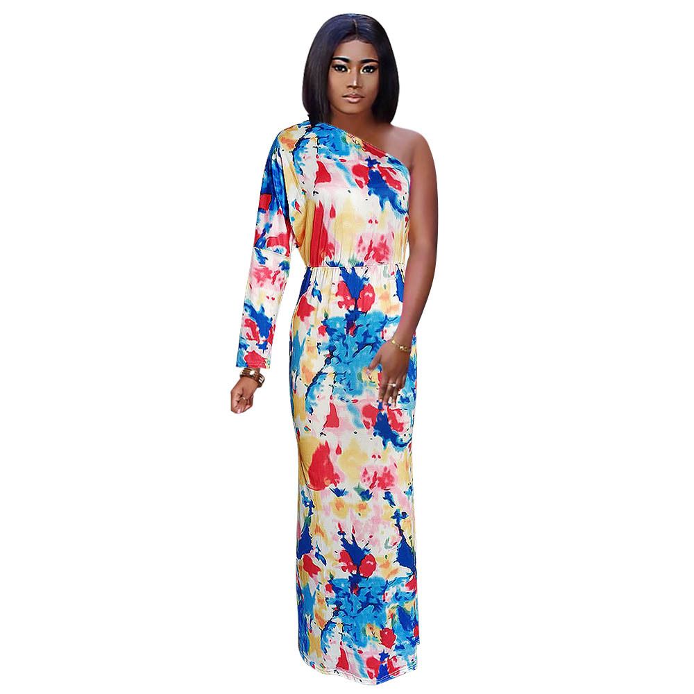 one sleeve ankara dress