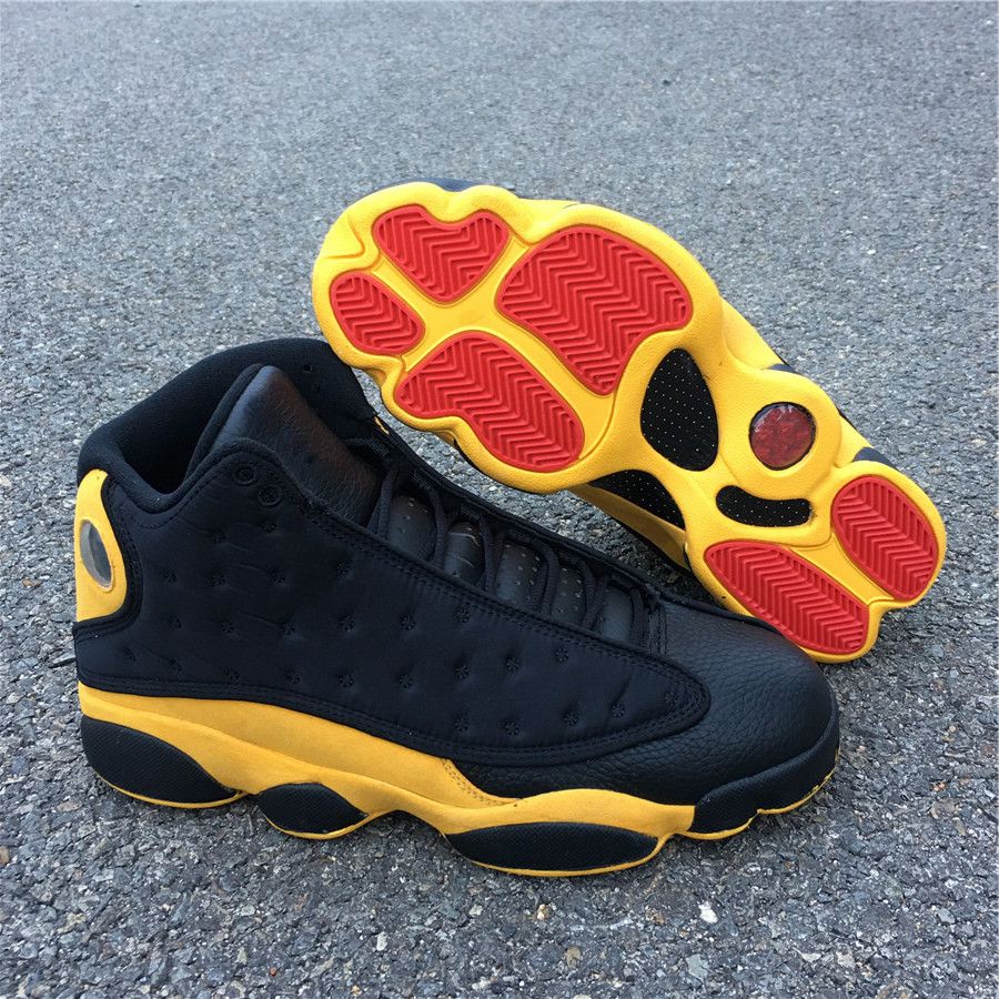 black and yellow 13s mens