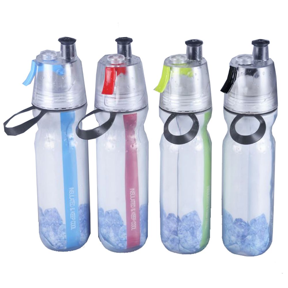 500ML Bicycle Water Bottle Spray Cup Sports Cold Insulation Spray Kettle US