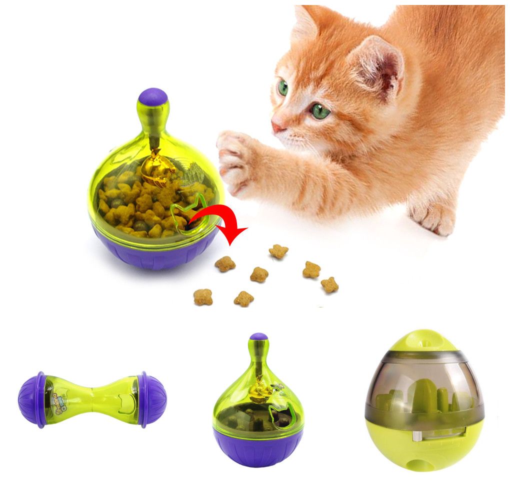 Acheter Pet Tumbler Fuite Dispositif Interactif Chat Chien Iq Food Treat Balle Plus Intelligent Aliments Roly Poly Bol Manger Jouer Jouet Formation Feeder De 3 05 Du Jiaxing163 Fr Dhgate Com