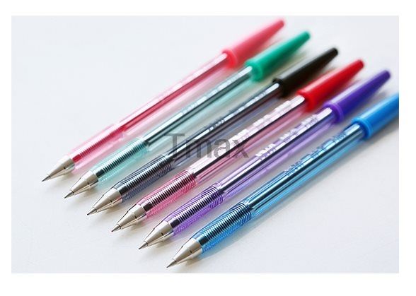 12 pcs PILOT BP-S 0.7mm FINE ball point pen with cap RED Japan