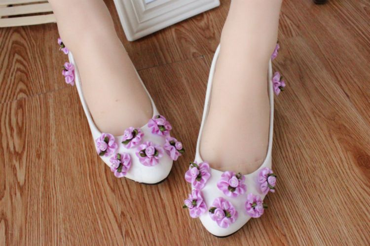 lilac bridal shoes