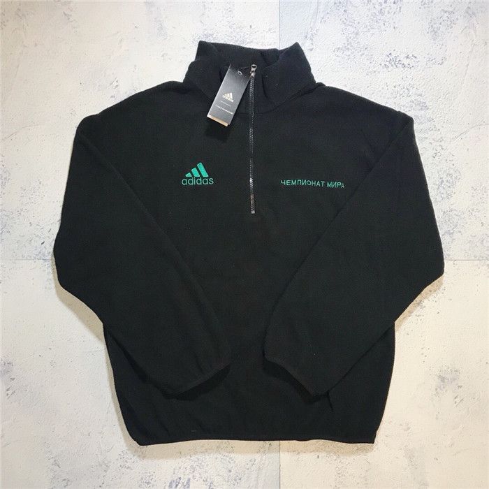 2018 El más Gosha Rubchinskiy Half Zip Jacket Mujer Casual sudaderas Suéter