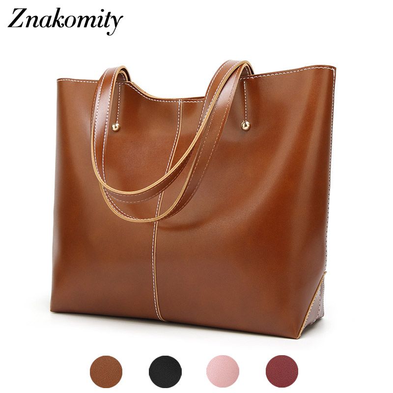 big leather tote