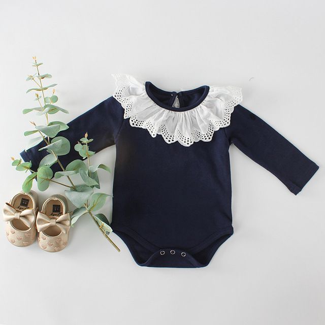baby girl collar bodysuit