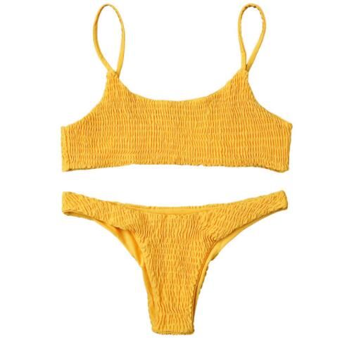 smocked bathing suit