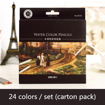 24 colori / set (confezione di cartone)