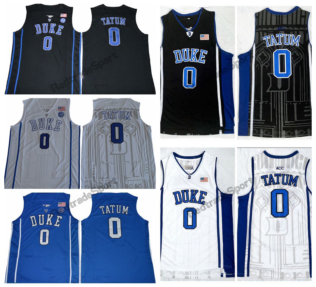 Jayson Tatum Duke College Jersey (White, Black or Blue)