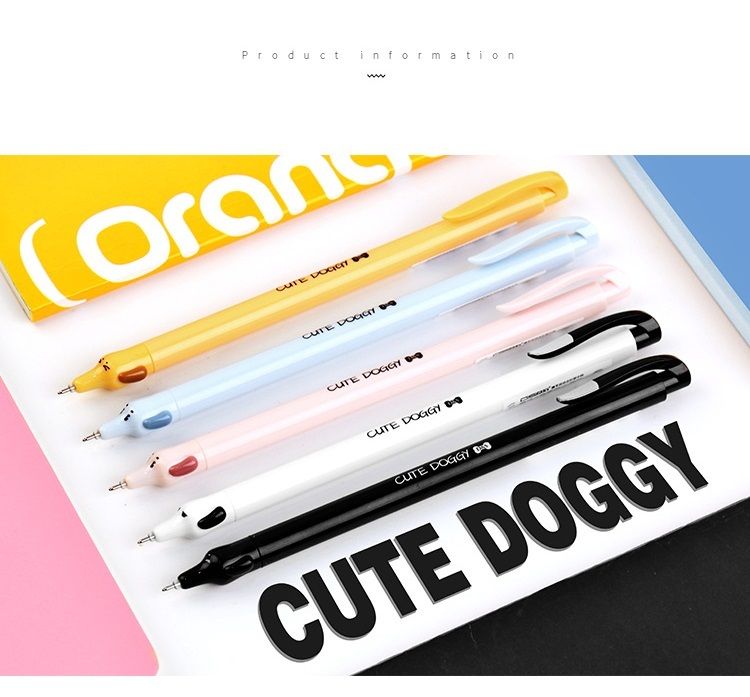 DACHSHUND RED GEL PEN REFILLABLE BLACK GEL INK DOG GIFT 