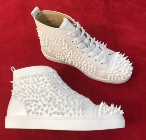 designer white high top sneakers