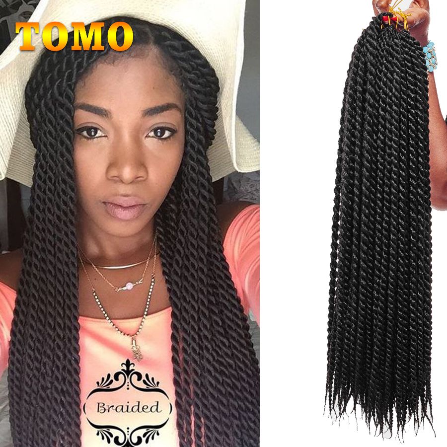 2019 Tomo Crochet Braids Senegalese Twist Kanekalon Synthetic Hair