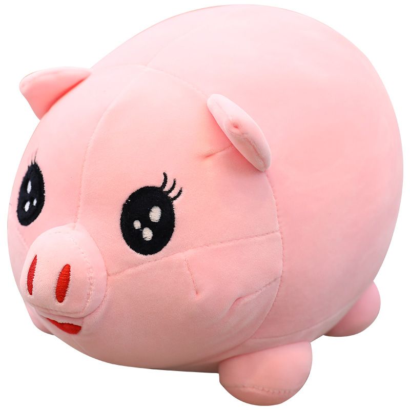 large plush pig