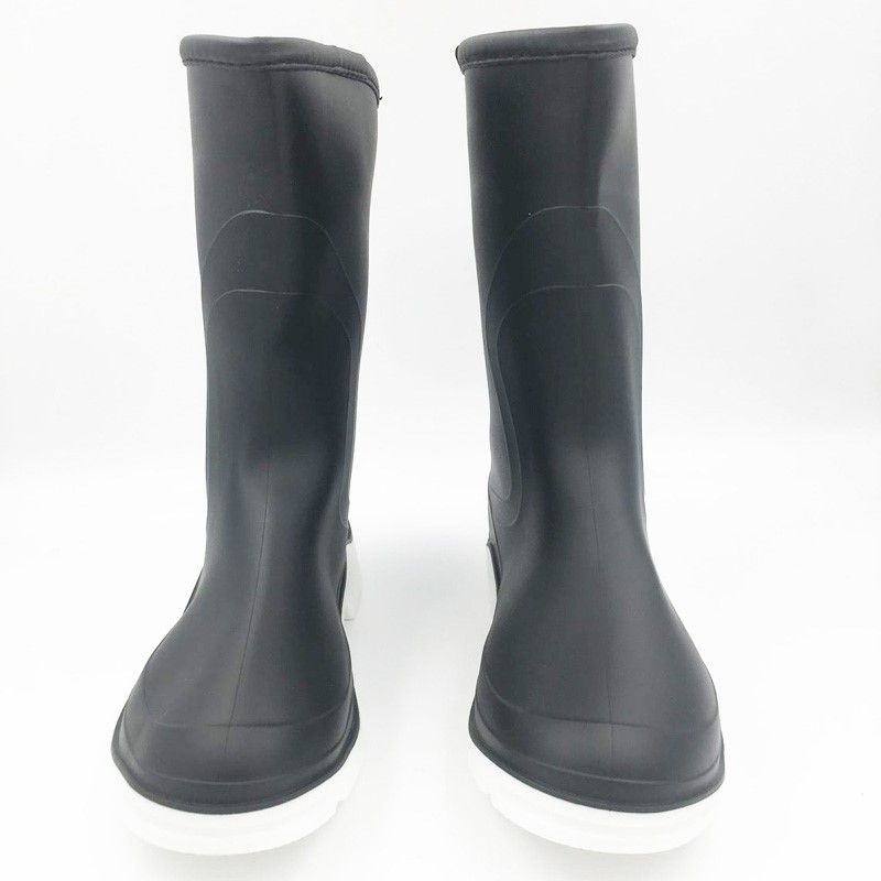calf high rubber boots