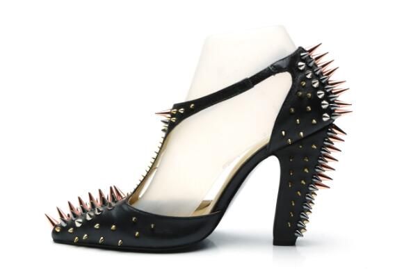 Acquistare Nero Rivetti Con Borchie Tacco A Spillo Donna Sandalo Nero  Fibbia Alla Caviglia Cinturino Donna Pompe Tacchi Alti Scarpe Donna Tacchi  Alti Economico | Consegna Veloce E Qualità | DHgate Italy