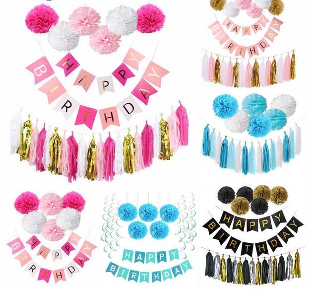 2019 Birthday Decoration Party Favors Diy Girl Pink Happy Birthday