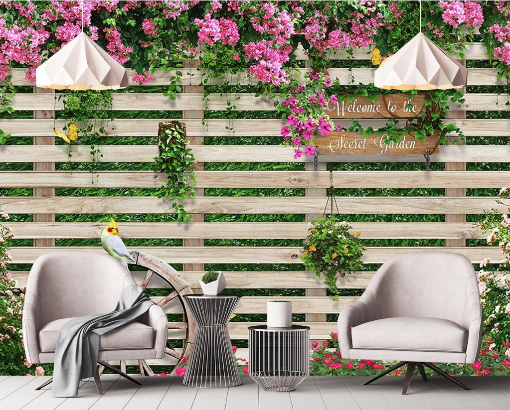 Custom Photo Mural Wallpaper Wooden Board Rose Tv Backdrop Papel Custom Photo Mural Wallpaper Wooden Board Rose Tv Backdrop Papel