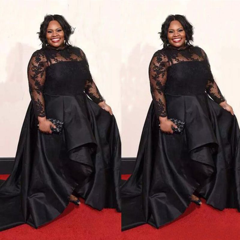 black lace dress red carpet