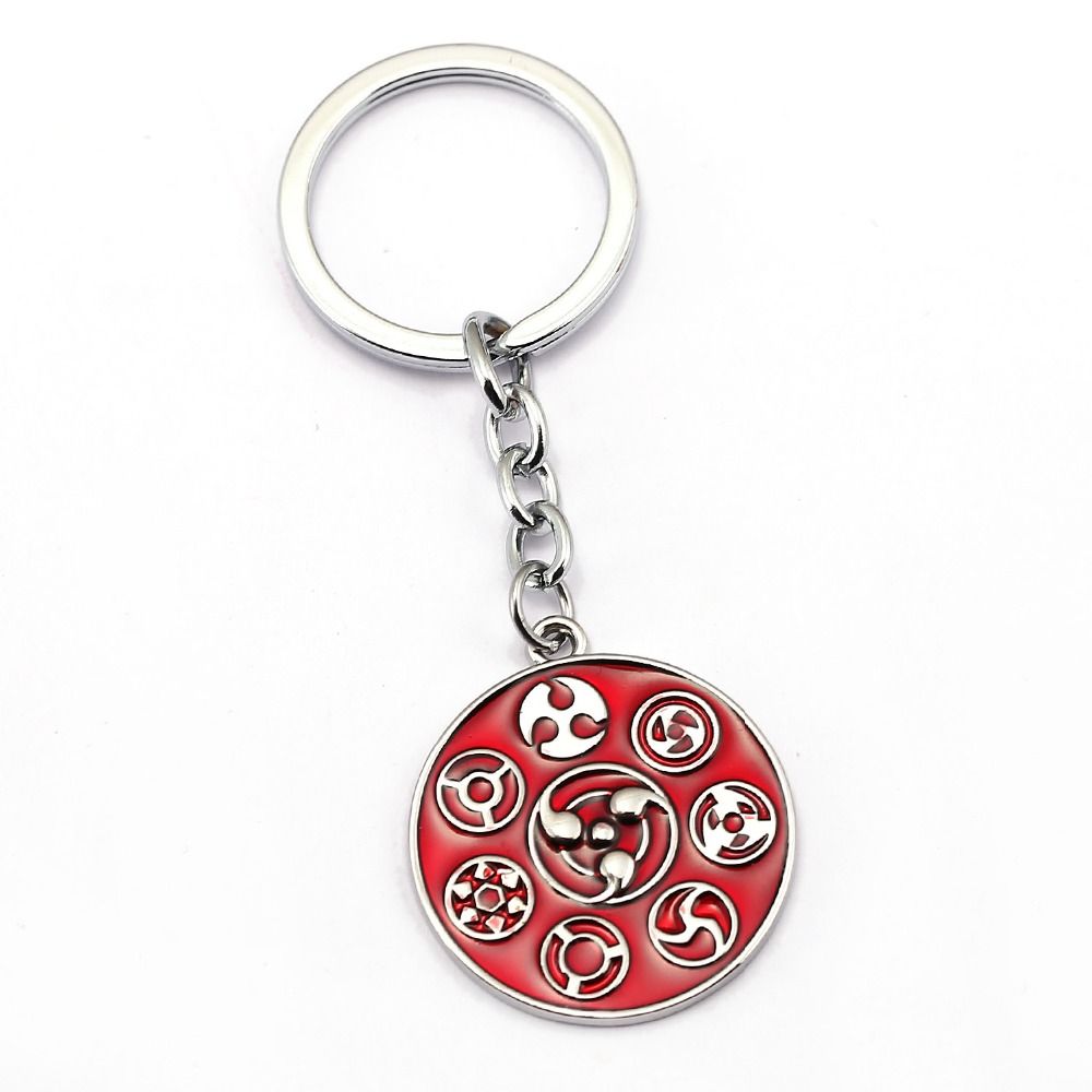 J Store 10 Styles Naruto Keychain Car Uchiha Itachi Mangekyou Sharingan Uzumaki Akatsuki Kakashi Konoha Pendant Key Ring Jewelry Key Rings Key Ring