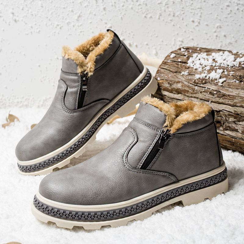 2018 Fashion Men Shoes Winter Men Boots Vintage Man Shoes Casual