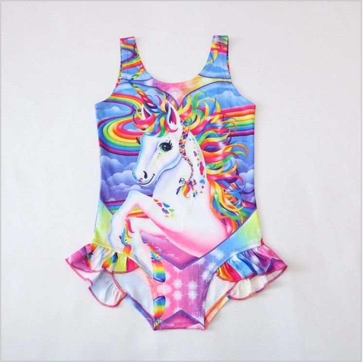 girls unicorn swimsuits