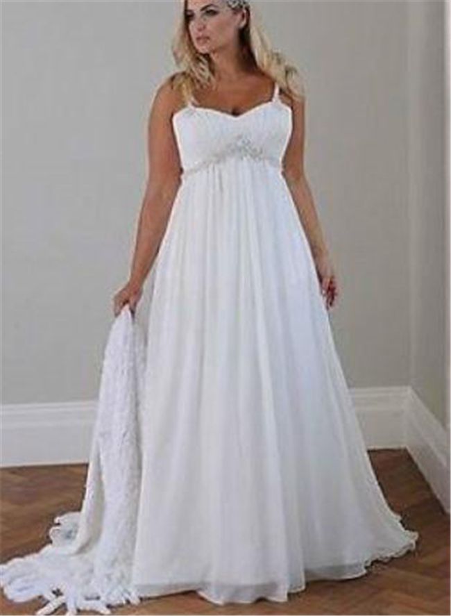 plus size empire waist wedding dress with sleeves